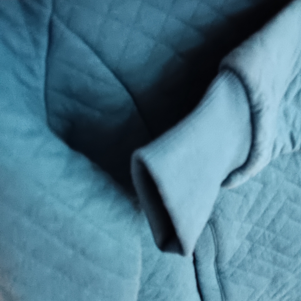AERION Quilted Sweatshirt M Teal Blue - Picture 4 of 7